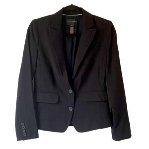 Banana Republic black pinstripe blazer jacket size 0